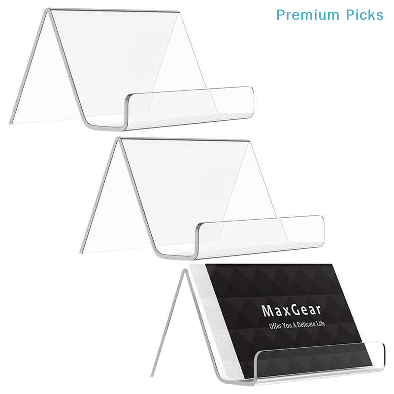 Office Furniture Design - portableTransparent Acrylic Desktop Business Card Holder