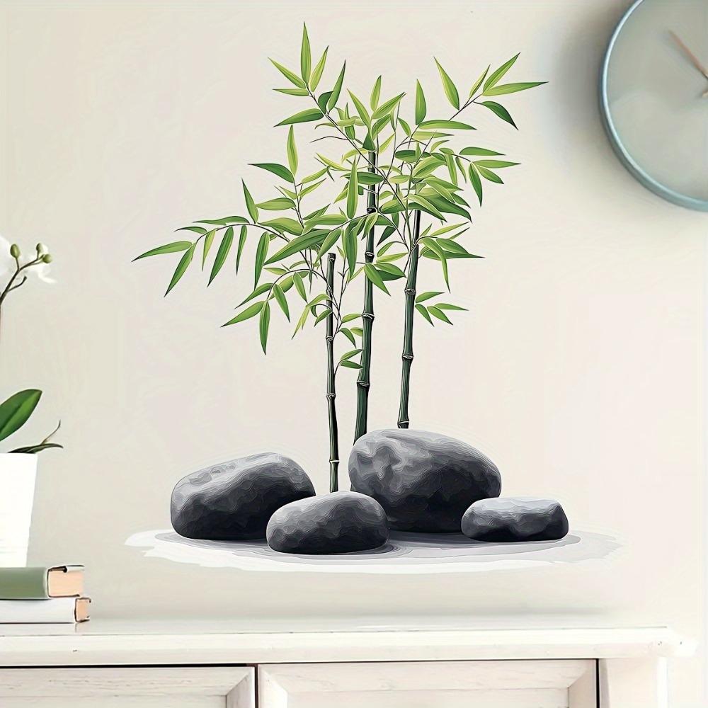 Office Furniture Usa - Green Bamboo Leaf Plants Wall Stickers