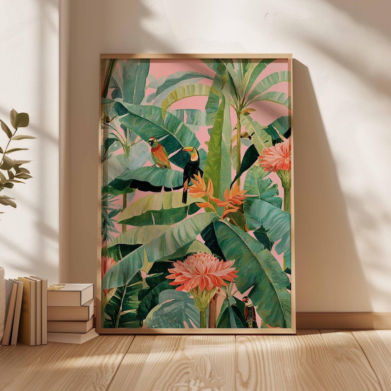 1pc Retro Tropical Canvas Post - огляд і ціна Office Furniture Design