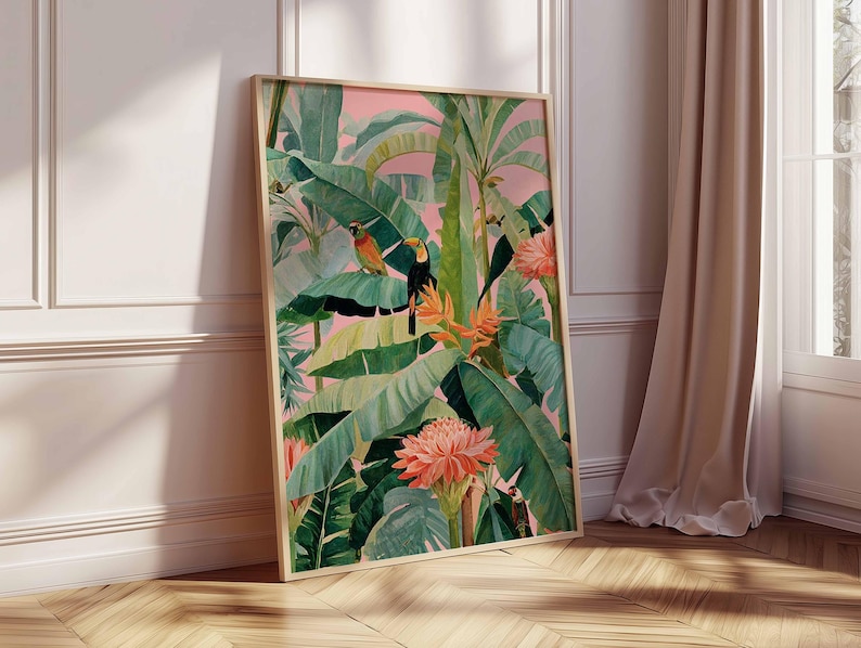 1pc Retro Tropical Canvas Post - огляд і ціна Office Furniture Design