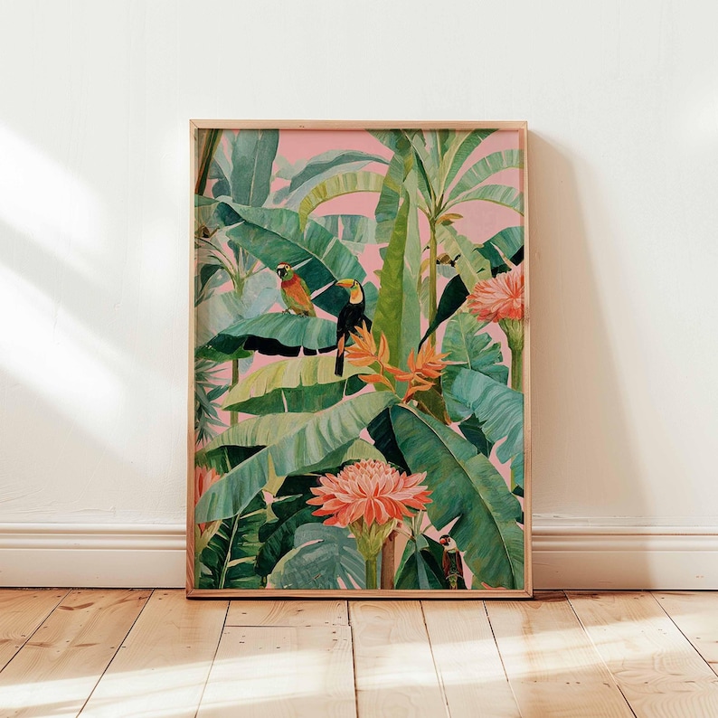 1pc Retro Tropical Canvas Post - огляд і ціна Office Furniture Design