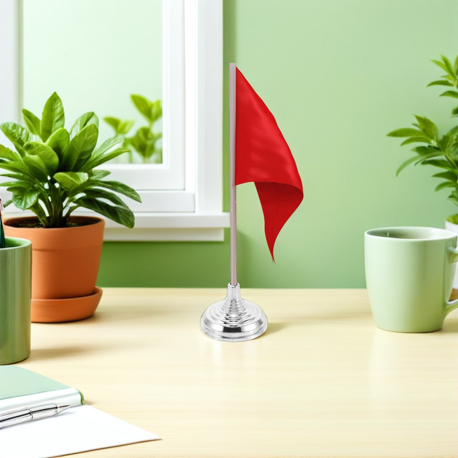 12Pcs Silver Mini Desk Flag St - огляд і ціна Office Furniture Design