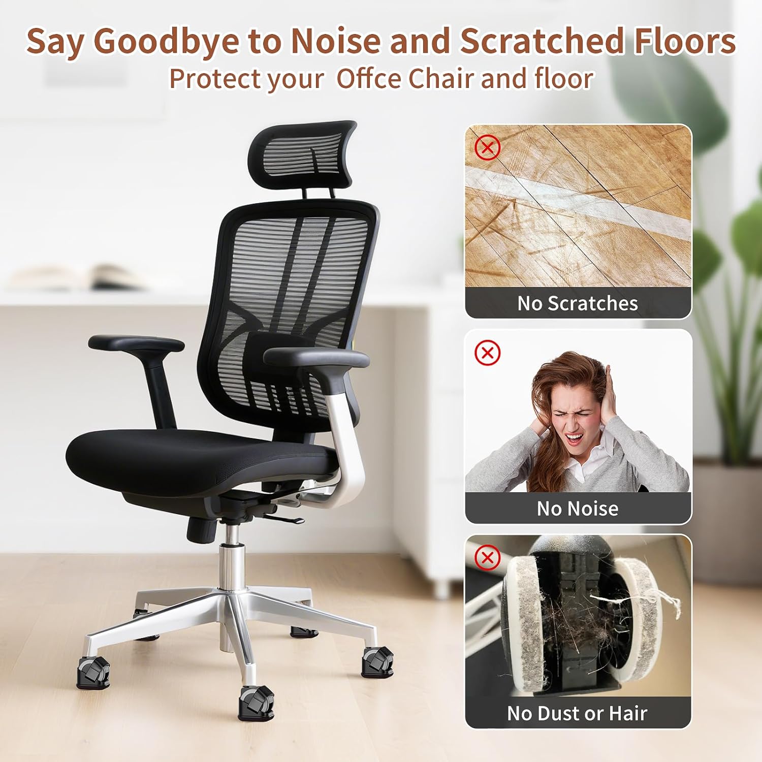 5PCS Chair Leg Protectors Offi - огляд і ціна Office Furniture Brands
