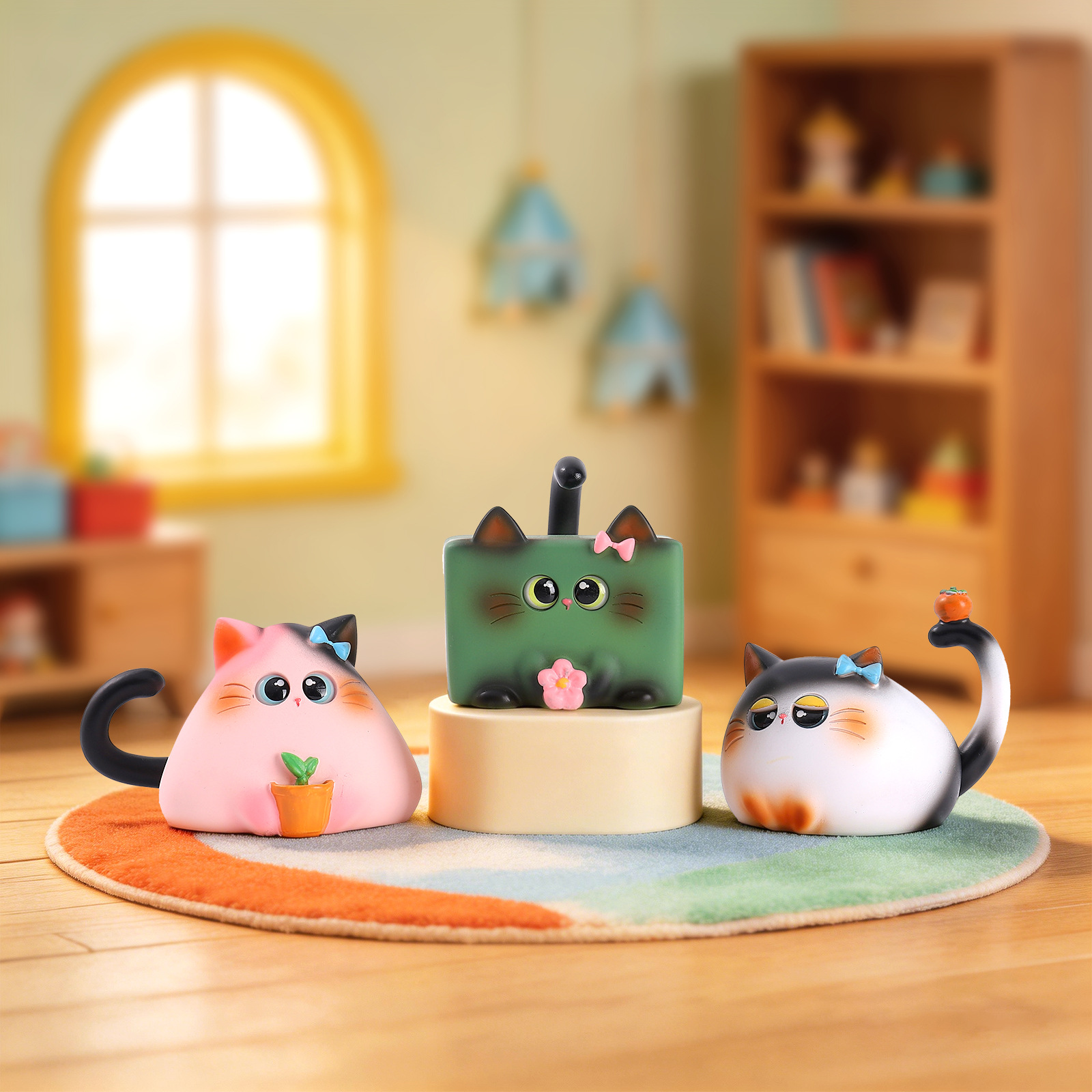 Blind Box Cat Figurine Resin C - огляд і ціна Office Furniture Design