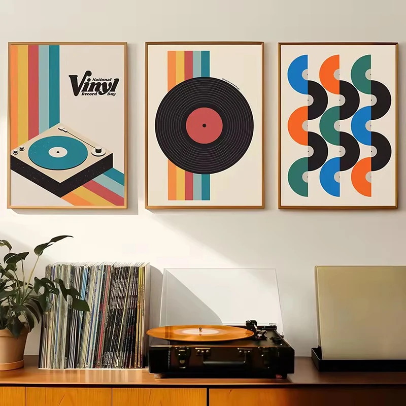 Mid Century Vinyl Record Canva - огляд і ціна Office Furniture Design