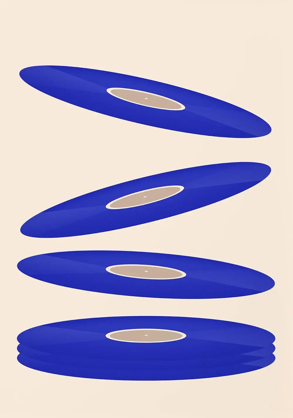 Mid Century Vinyl Record Canva - огляд і ціна Office Furniture Design