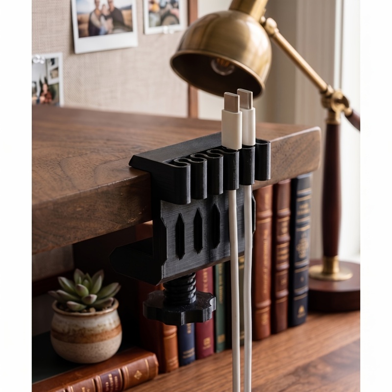3 desktop cable manager clips  - огляд і ціна Office Furniture Design