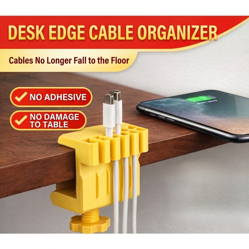 3 desktop cable manager clips  - огляд і ціна Office Furniture Design
