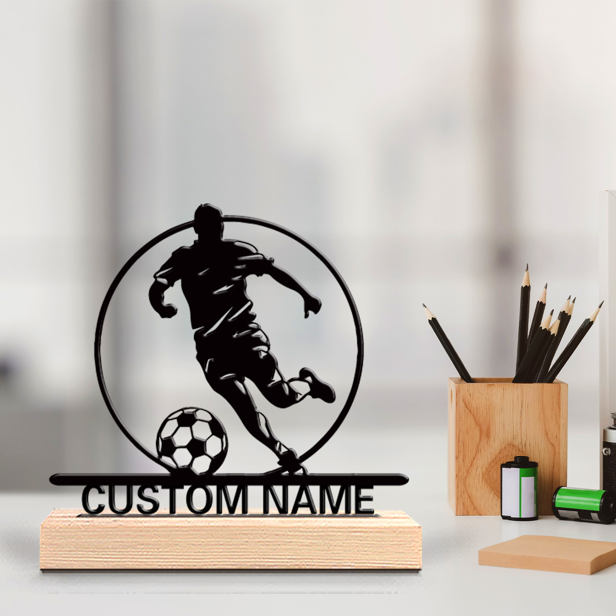 Custom Soccer Player Metal Sta - огляд і ціна Office Furniture Design