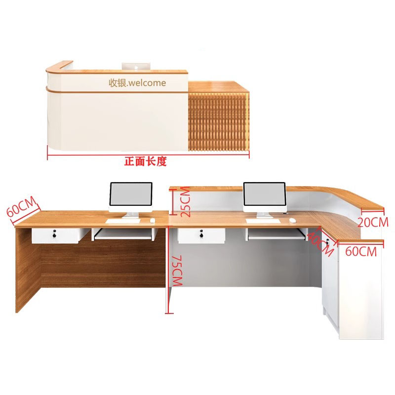 Storage Luxury Reception Desk  - огляд і ціна Office Furniture Usa