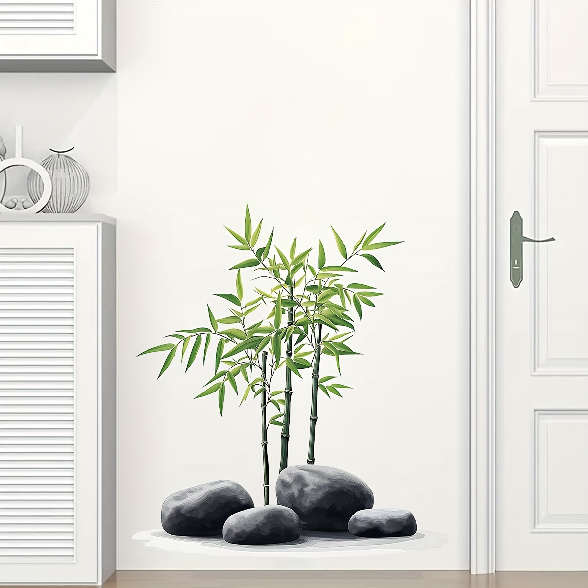 Green Bamboo Leaf Plants Wall  - огляд і ціна Office Furniture Usa
