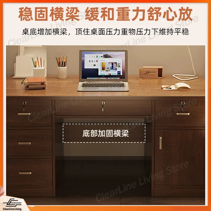 Solid Wood Desk Student Study  - огляд і ціна Office Furniture Rental