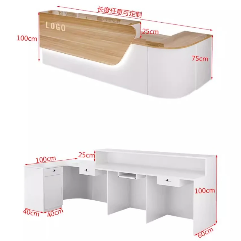 Storage Luxury Reception Desk  - огляд і ціна Office Furniture Usa