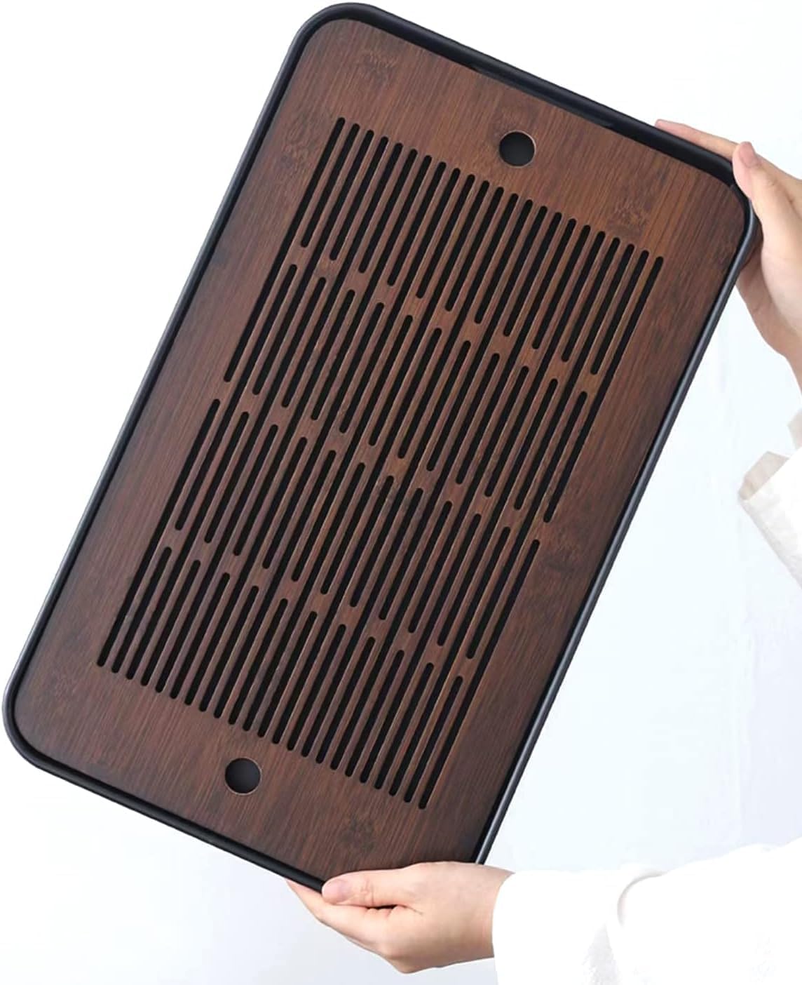 Natural Bamboo Tea Tray with H - огляд і ціна Office Furniture Brands
