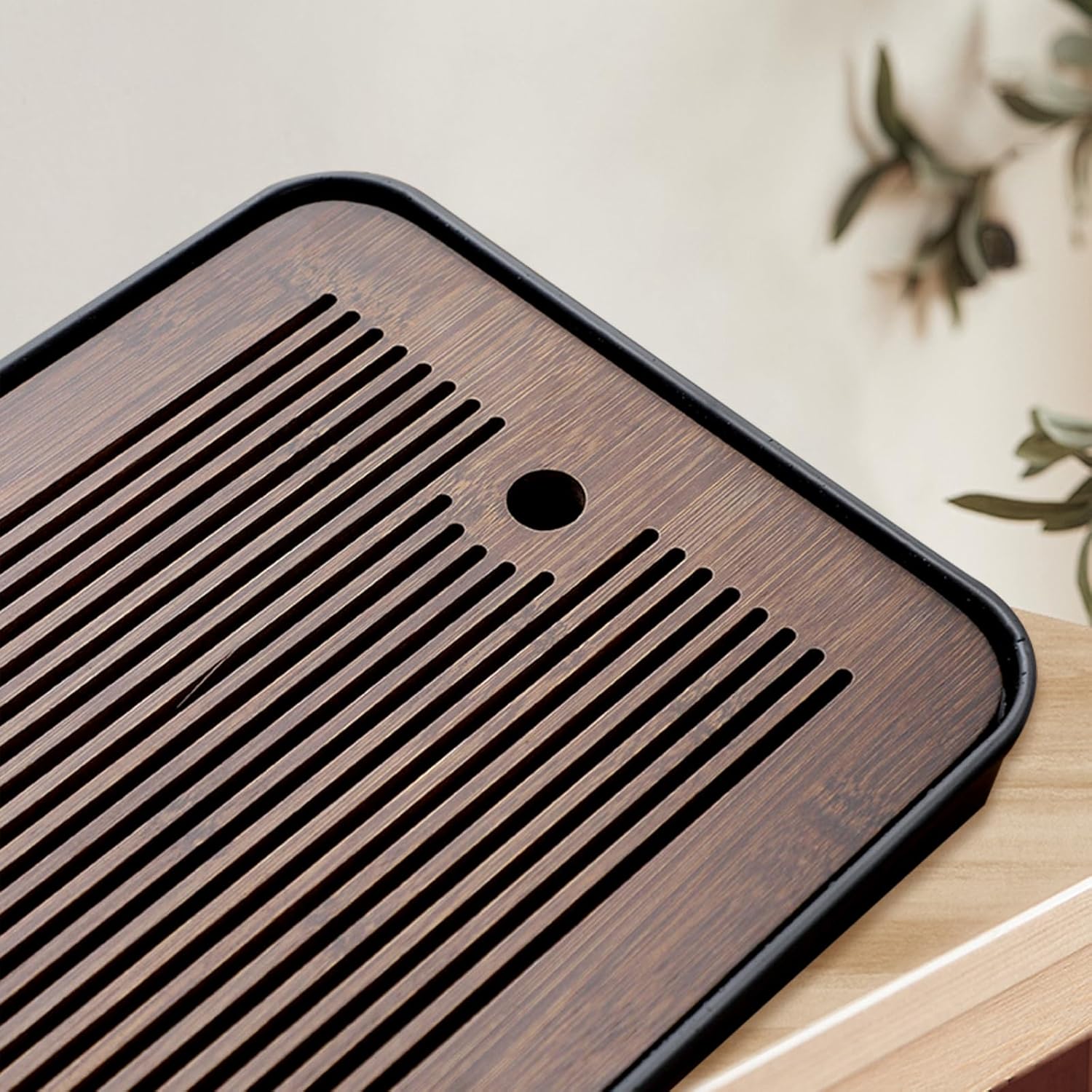 Natural Bamboo Tea Tray with H - огляд і ціна Office Furniture Brands
